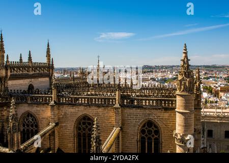 Kathedrale von Sevilla (Kathedrale von Sevilla), UNESCO-Weltkulturerbe, Sevilla, Andalusien, Spanien. Stockfoto