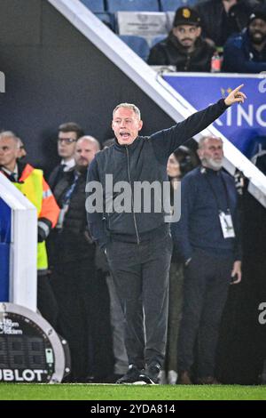 King Power Stadium, Leicester, Großbritannien. Oktober 2024. Premier League Football, Leicester City gegen Nottingham Forest; Leicester City Manager Steve Cooper Credit: Action Plus Sports/Alamy Live News Stockfoto