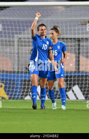 Oktober 2024, Stadio Tre Fontane, Roma, Italien; internationales Freundschaftsfußballspiel für Frauen; Italien gegen Malta; Stockfoto