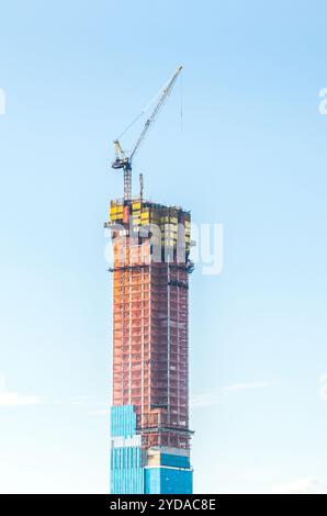 New york, USA - 17. Mai 2019: Wolkenkratzer-Bau in New York City, USA Stockfoto