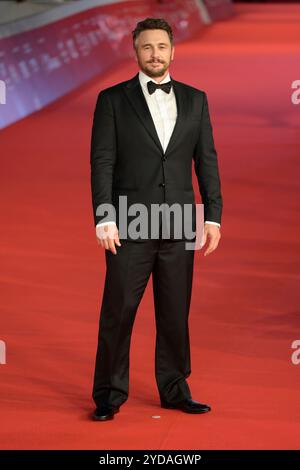 Rom, Italien. Oktober 2024. James Franco besucht den roten Teppich des Films „Hey Jo“ beim Rome Film fest 2024 im Auditorium Parco della Musica. Quelle: SOPA Images Limited/Alamy Live News Stockfoto