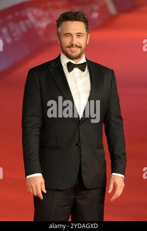 Rom, Italien. Oktober 2024. James Franco besucht den roten Teppich des Films „Hey Jo“ beim Rome Film fest 2024 im Auditorium Parco della Musica. Quelle: SOPA Images Limited/Alamy Live News Stockfoto