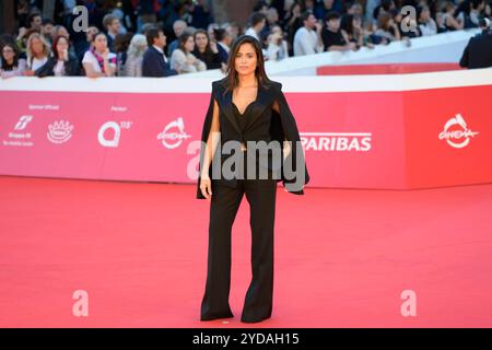 Rom, Italien. Oktober 2024. Veronica Gentili besucht den roten Teppich des Films „Hey Jo“ beim Rome Film fest 2024 im Auditorium Parco della Musica. Quelle: SOPA Images Limited/Alamy Live News Stockfoto