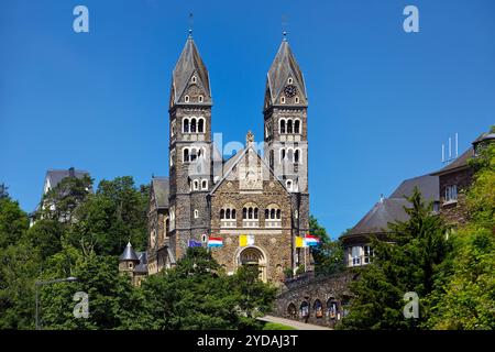 Pfarrkirche in Clerf oder Französisch Clervaux oder Luxemburgisch Cliaerref oder Klierf, Luxemburg, Europa Stockfoto