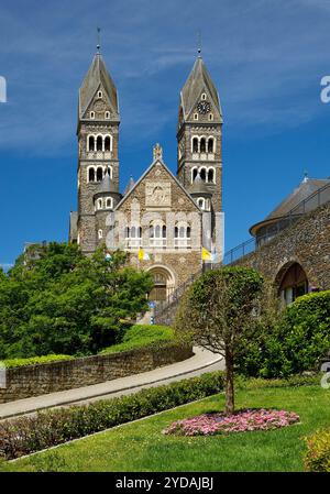 Pfarrkirche in Clerf oder Französisch Clervaux oder Luxemburgisch Cliaerref oder Klierf, Luxemburg, Europa Stockfoto