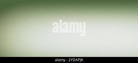 Grün-weiß verlaufender Hintergrund mit einer körnigen Textur Stockfoto