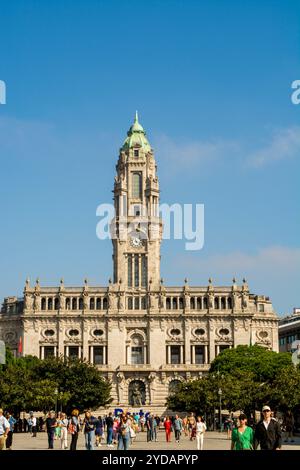 Rathaus von Porto (Camara Municipal do Porto), Porto, Portugal. Stockfoto