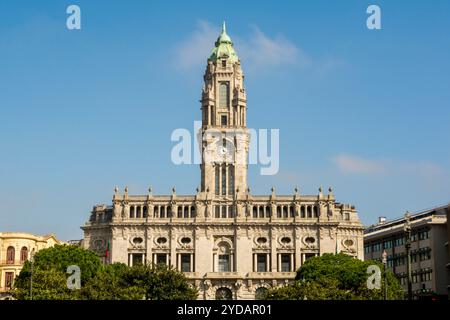 Rathaus von Porto (Camara Municipal do Porto), Porto, Portugal. Stockfoto