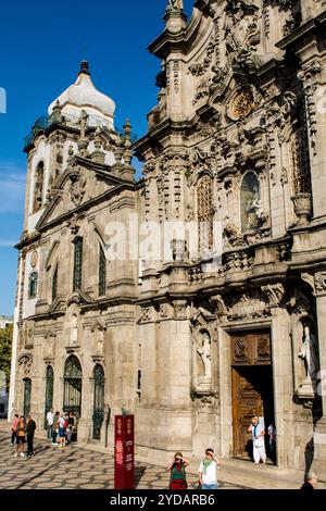 Kirche unserer Lieben Frau von Carmo (Igreja do Carmo), Porto, Portugal. Stockfoto