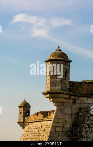 Fort von São Francisco Xavier oder Castelo do Queijo am Fluss Douro, Porto, Portugal. Stockfoto