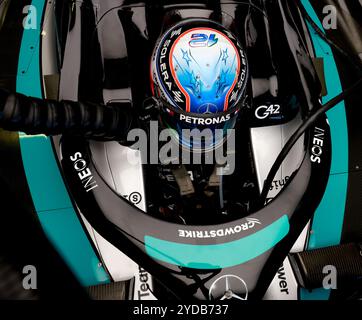 Mexiko-Stadt, Mexiko. Oktober 2024. KIMI ANTONELLI Andrea (ita), Juniorfahrer des Mercedes AMG F1 Teams, Porträt während der Formel 1 Gran Premio de la Ciudad de Mexico 2024, 20. Runde der Formel-1-Weltmeisterschaft 2024 vom 25. Bis 27. Oktober 2024 auf dem Autodromo Hermanos Rodriguez in Mexiko-Stadt, Mexiko - Foto DPPI Credit: DPPI Media/Alamy Live News Stockfoto