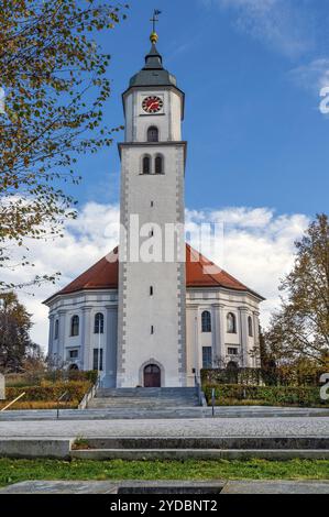 Die römisch-katholische Kirche St Verena, Bad Wurzach, Allgaeu, Baden-Württemberg, Deutschland, Europa Stockfoto