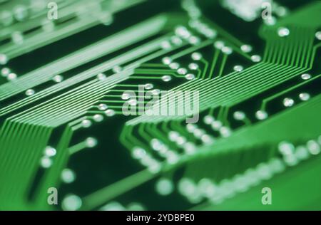Selektive Fokusnähe der elektronischen Leiterplatte Stockfoto