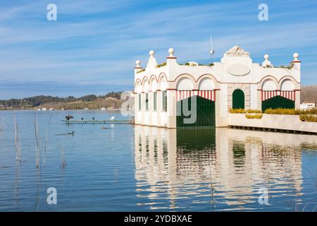 Banyoles Lake, Banyoles, Pla de l'Estany, Girona, Spanien Stockfoto