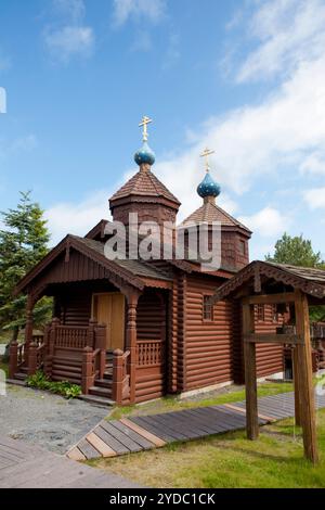 St. Herman orthodoxe Seminar, Kodiak Insel, Alaska, Vereinigte Staaten von Amerika Stockfoto