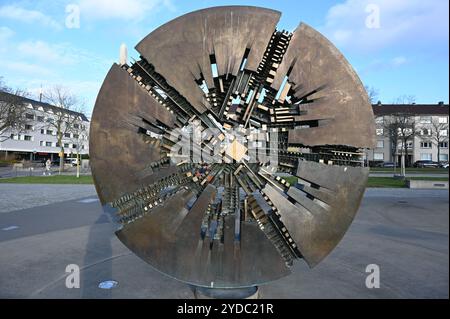 Georg-Büchner-Denkmal in Darmstadt Stockfoto