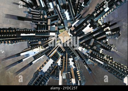 Georg-Büchner-Denkmal in Darmstadt Stockfoto