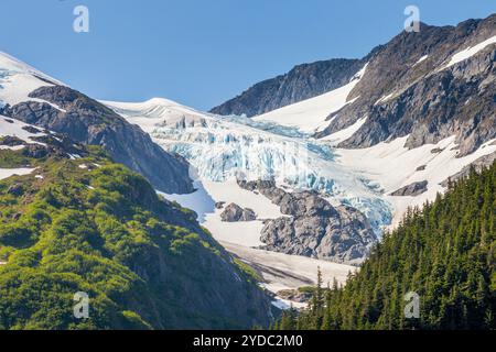 Byron Gletscher in Portage Tal, Alaska, USA Stockfoto