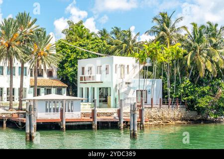 Luxuriöses Herrenhaus in Miami Beach, florida, USA Stockfoto