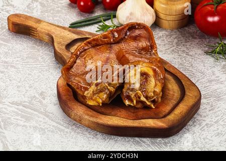 Chinesische Küche – Vorspeise mit geräuchertem Schweinefleisch Stockfoto