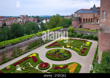 Palais de la Berbie Gardens in Albi, Tarn, Frankreich Stockfoto