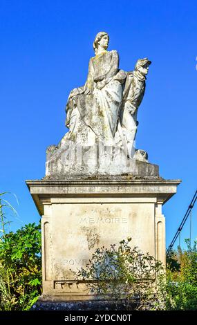 Kriegsdenkmal für Offiziere und Soldaten des 88. Infanterieregiments des Indre-et-Loire - Tours, Indre-et-Loire (37), Frankreich. Stockfoto
