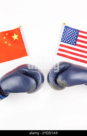 Das Konzept des Handelskrieges zwischen den USA und China Stockfoto