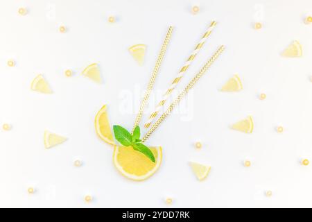 Heiße Sommer-Erfrischung Limonade Idee Stockfoto