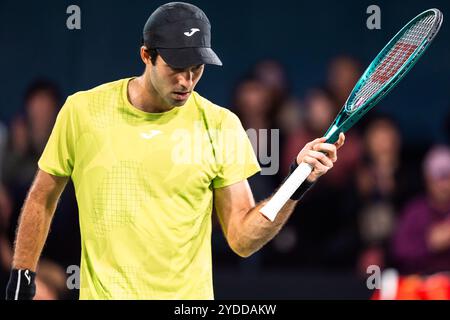 Facundo DIAZ ACOSTA (ARG) während des Qualifying des Rolex Paris Masters 2024, ATP Masters 1000 Tennisturniers am 26. Oktober 2024 in der Accor Arena in Paris, Frankreich - Foto Alexandre Martins/DPPI Credit: DPPI Media/Alamy Live News Stockfoto