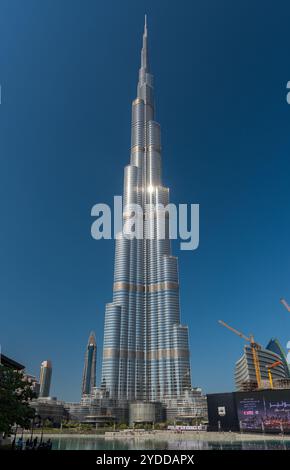 Burj al Khalifa, das höchste Gebäude der Welt Stockfoto