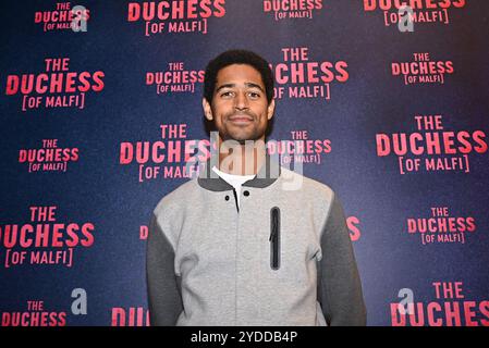 Prominente kommen zur Eröffnungsshow der Duchess im Londoner Trafalgar Theatre Stockfoto