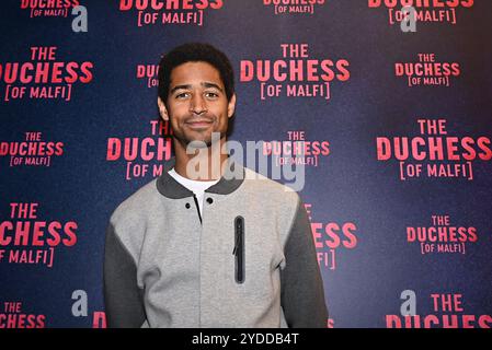 Prominente kommen zur Eröffnungsshow der Duchess im Londoner Trafalgar Theatre Stockfoto