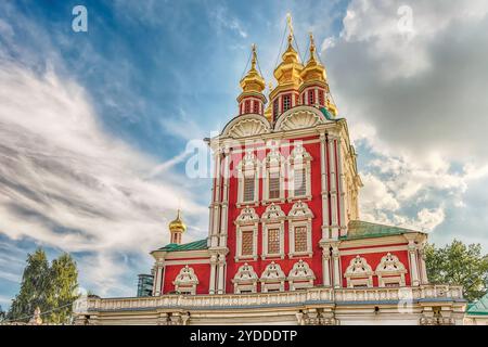 Orthodoxe Kirche in Nowodewitschi-Kloster, Wahrzeichen und Sehenswürdigkeiten in Moskau, Russland. UNESCO-Weltkulturerbe Stockfoto