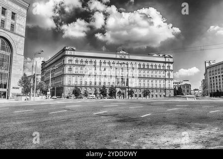 Lubjanka Building, legendären ehemaligen KGB-zentrale, Wahrzeichen in Moskau, Zentralrussland Stockfoto