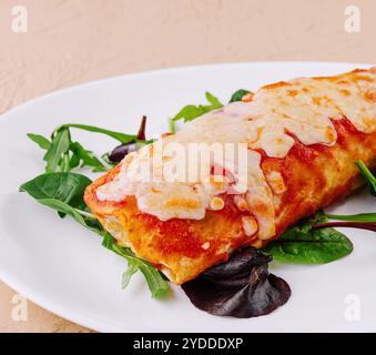 Vegetarische Quesadilla mit Gemüse und Käse Stockfoto