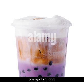 Bubble Milchtee mit Tapioka-Bällchen Stockfoto