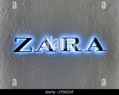 Markenlogo des ZARA Store Stockfoto