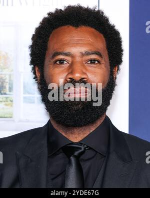 HOLLYWOOD, LOS ANGELES, KALIFORNIEN, USA - 25. OKTOBER: Nicholas Pinnock kommt beim AFI fest 2024 – World Premiere Screening von Sony Pictures 'Here', das am 25. Oktober 2024 im TCL Chinese Theatre IMAX in Hollywood, Los Angeles, Kalifornien, USA stattfindet. (Foto: Xavier Collin/Image Press Agency) Stockfoto