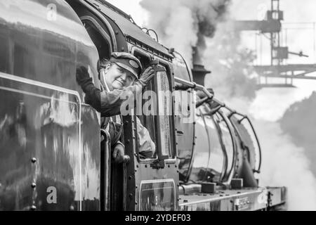 BR '5MT' 4-6-0 No. 73082 'Camelot', Horsted Keynes, Bluebell Railway, East Sussex, England, UK Stockfoto