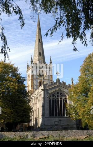 Holy Trinity Church Stratford upon Avon Warwickshire, wo William Shakespeare begraben ist Stockfoto