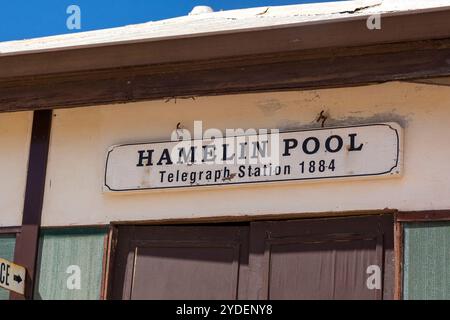 Hamelin Pool Telegraph Station, Westaustralien Stockfoto