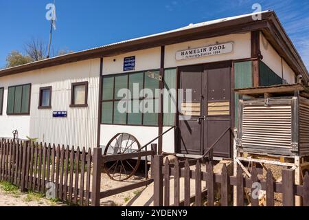 Hamelin Pool Telegraph Station, Westaustralien Stockfoto