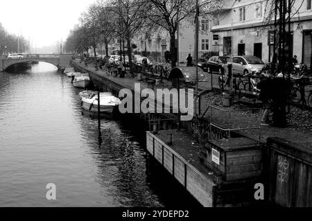 Kopenhagen/Dänemark/26. Oktober 2024/Christianshavn-Kanal am amager isalnd christen in der dänischen Hauptstadt Kopenhagen. Foto. Bilder von Francis Joseph Dean/Dean sind nicht für kommerzielle Zwecke bestimmt Stockfoto