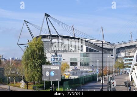 Etihad Stadium, Manchester, Großbritannien. Oktober 2024. Premier League Football, Manchester City gegen Southampton; The Etihad Stadium Credit: Action Plus Sports/Alamy Live News Stockfoto