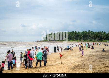 Tanur Beach, auch bekannt als Thooval Theeram Beach oder Ottupuram Beach, ist ein Strand und touristisches Schicksal in Tanur, Malappuram. Stockfoto