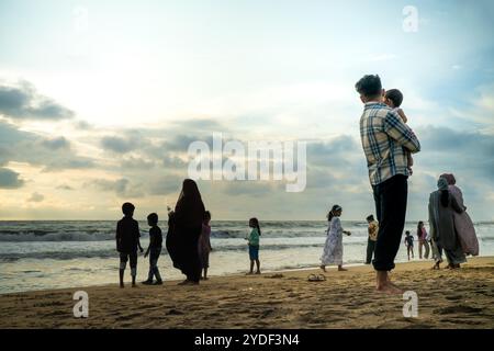 Tanur Beach, auch bekannt als Thooval Theeram Beach oder Ottupuram Beach, ist ein Strand und touristisches Schicksal in Tanur, Malappuram. Stockfoto