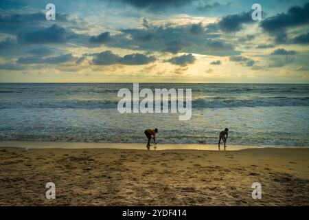 Tanur Beach, auch bekannt als Thooval Theeram Beach oder Ottupuram Beach, ist ein Strand und touristisches Schicksal in Tanur, Malappuram. Stockfoto