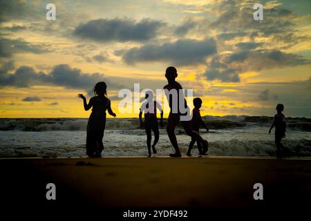 Tanur Beach, auch bekannt als Thooval Theeram Beach oder Ottupuram Beach, ist ein Strand und touristisches Schicksal in Tanur, Malappuram. Stockfoto