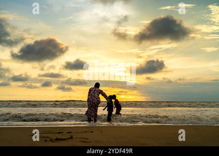 Tanur Beach, auch bekannt als Thooval Theeram Beach oder Ottupuram Beach, ist ein Strand und touristisches Schicksal in Tanur, Malappuram. Stockfoto