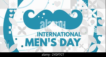 Internationaler Herrentag - Banner, Karte Stock Vektor